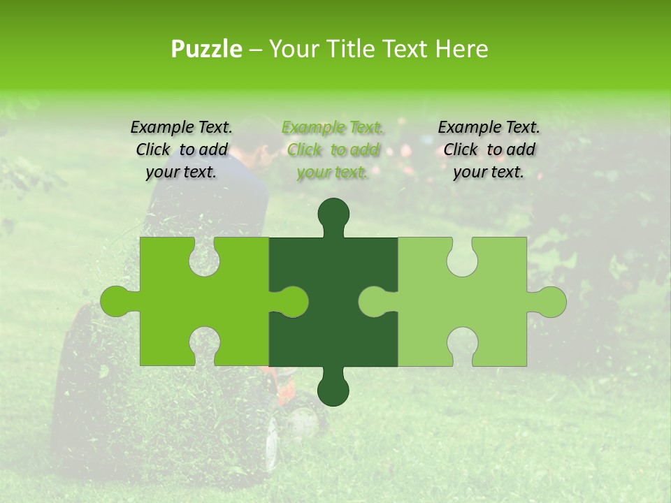 Mowing Cutter Red PowerPoint Template