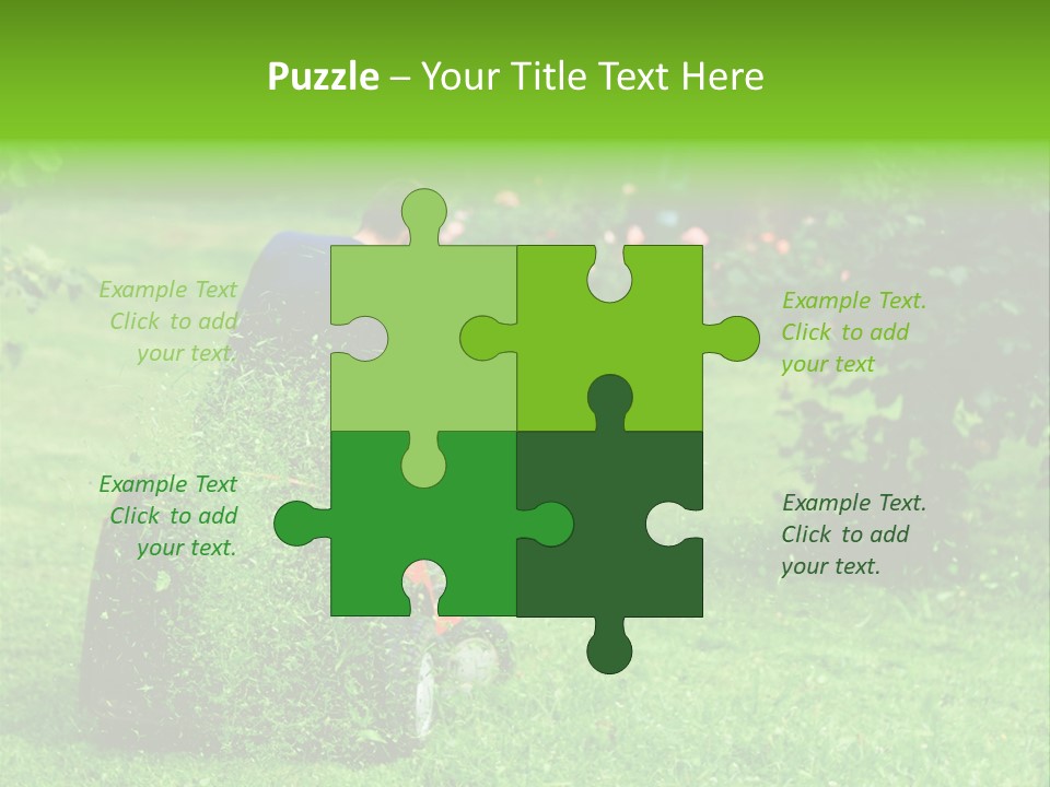 Mowing Cutter Red PowerPoint Template