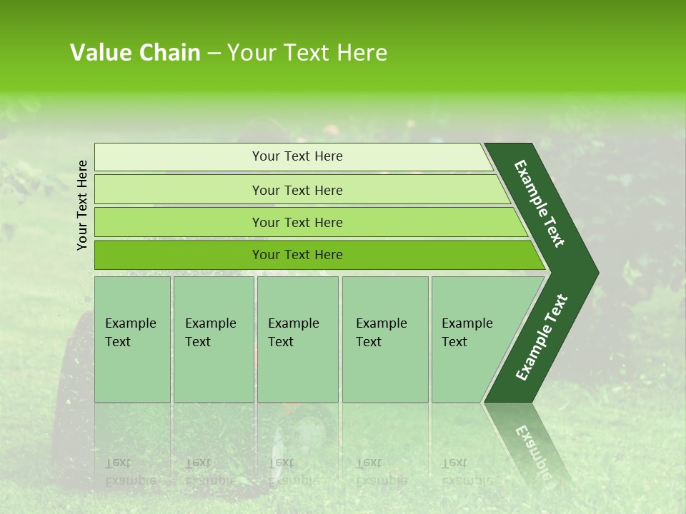 Mowing Cutter Red PowerPoint Template