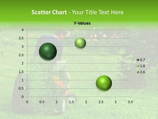 Mowing Cutter Red PowerPoint Template