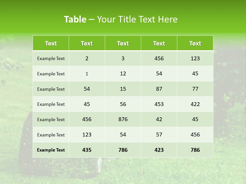 Mowing Cutter Red PowerPoint Template