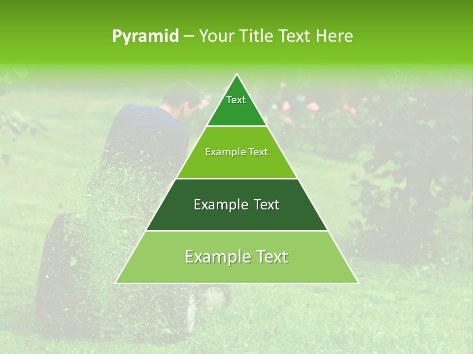 Mowing Cutter Red PowerPoint Template