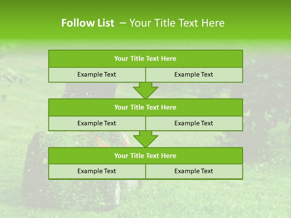 Mowing Cutter Red PowerPoint Template