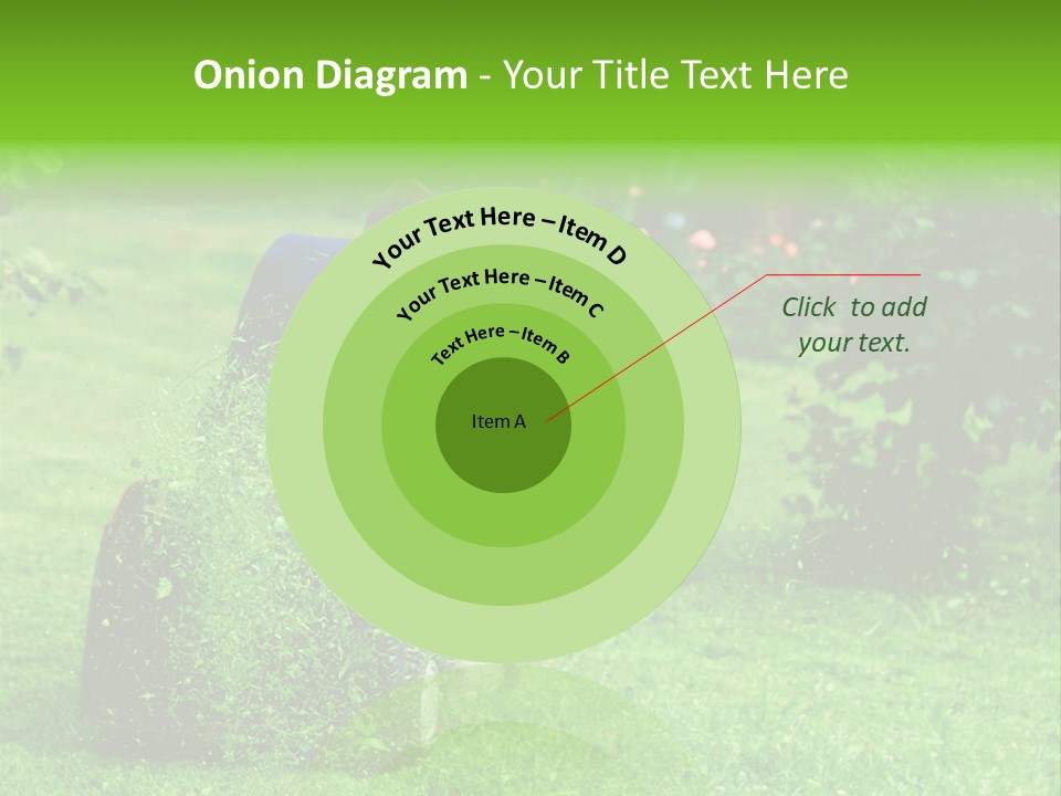 Mowing Cutter Red PowerPoint Template