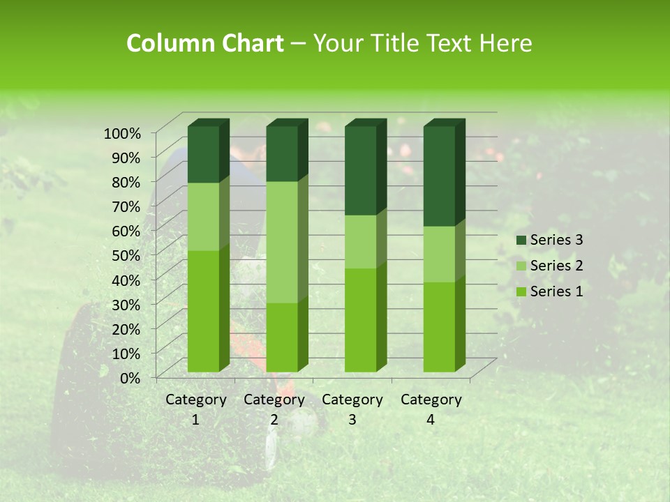 Mowing Cutter Red PowerPoint Template