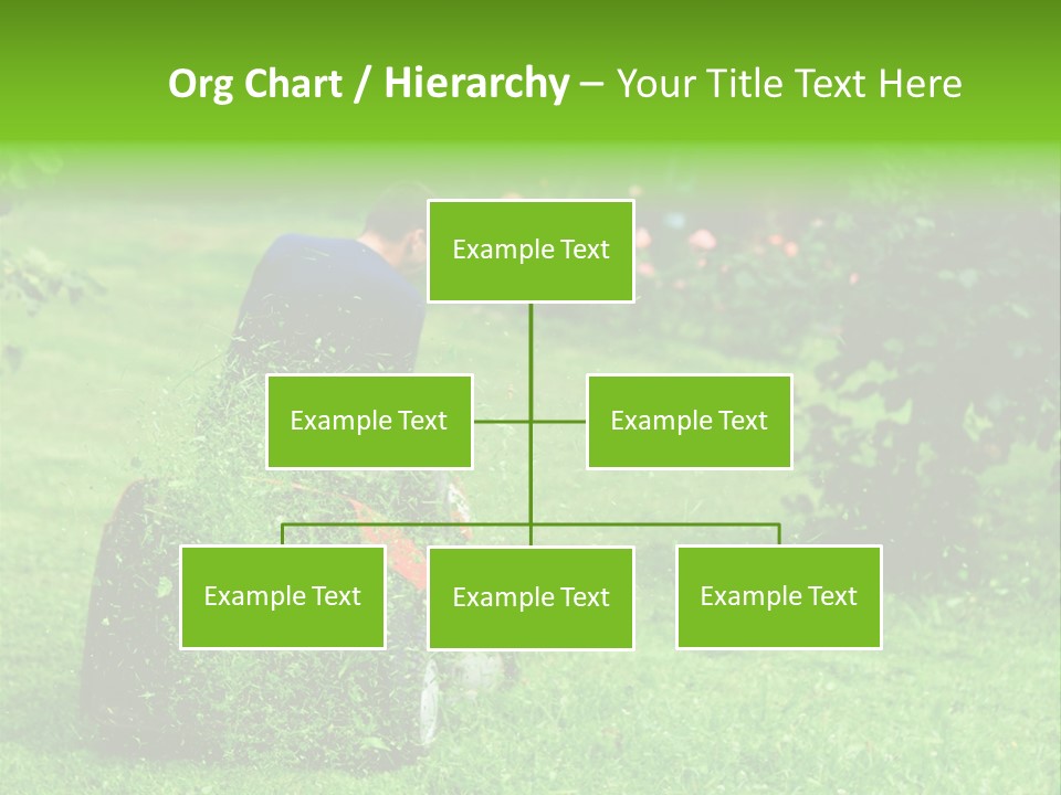 Mowing Cutter Red PowerPoint Template