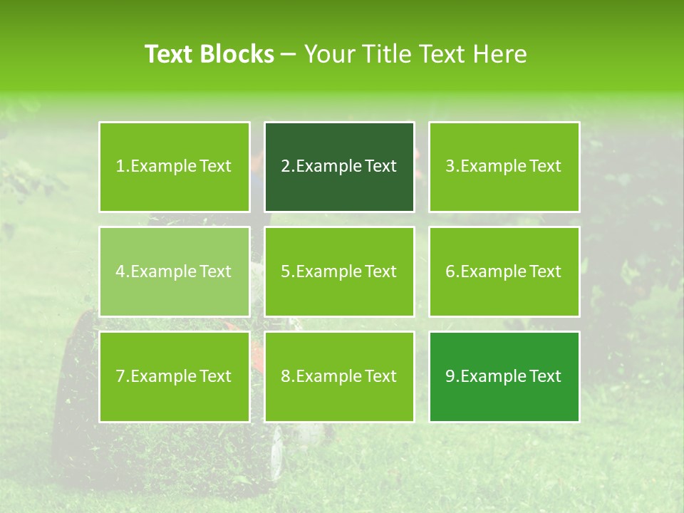 Mowing Cutter Red PowerPoint Template