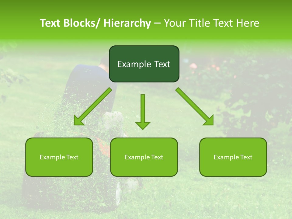 Mowing Cutter Red PowerPoint Template