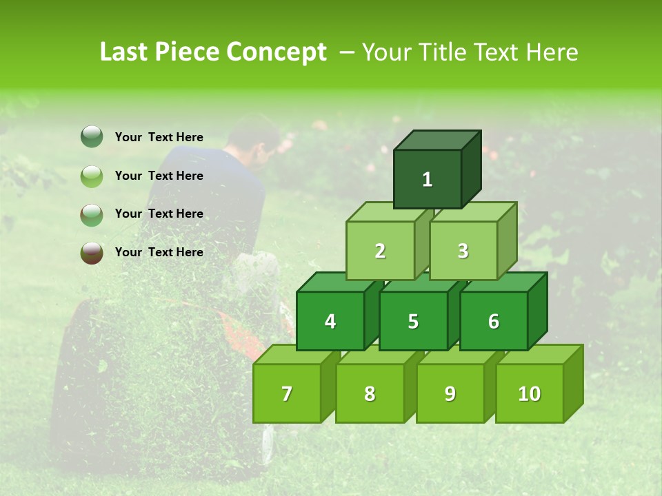 Mowing Cutter Red PowerPoint Template