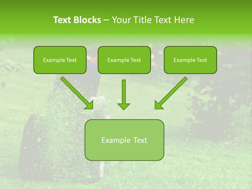 Mowing Cutter Red PowerPoint Template