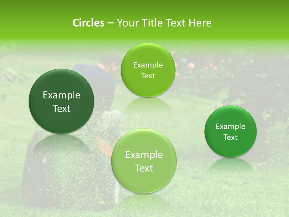 Mowing Cutter Red PowerPoint Template