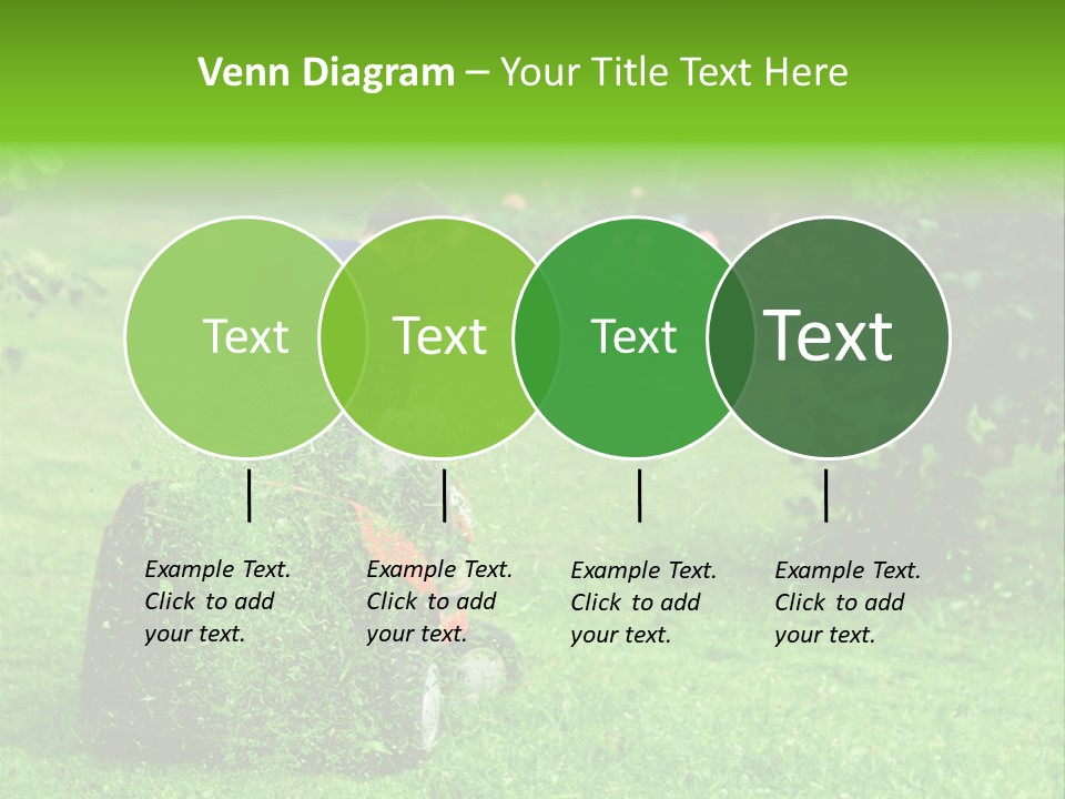Mowing Cutter Red PowerPoint Template