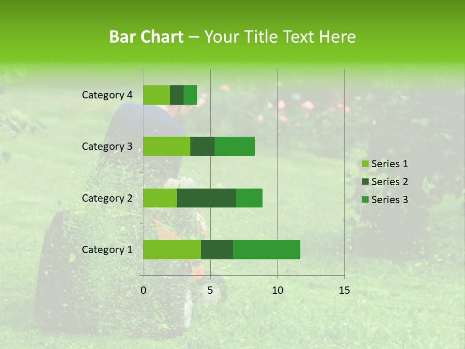 Mowing Cutter Red PowerPoint Template