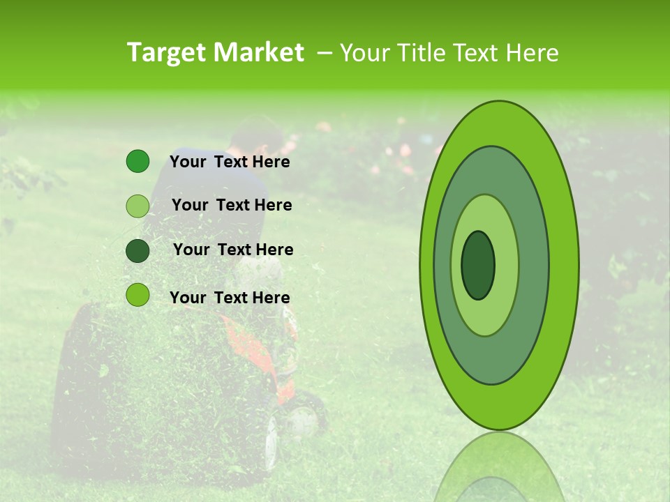 Mowing Cutter Red PowerPoint Template