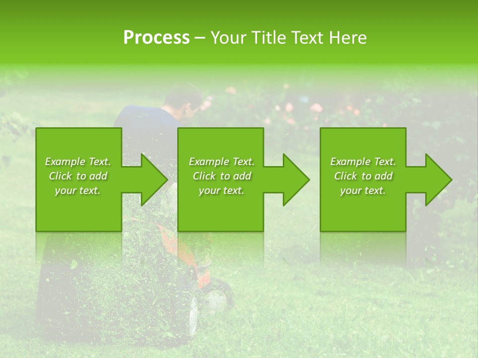 Mowing Cutter Red PowerPoint Template