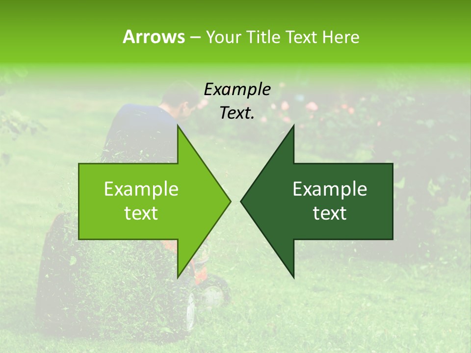 Mowing Cutter Red PowerPoint Template