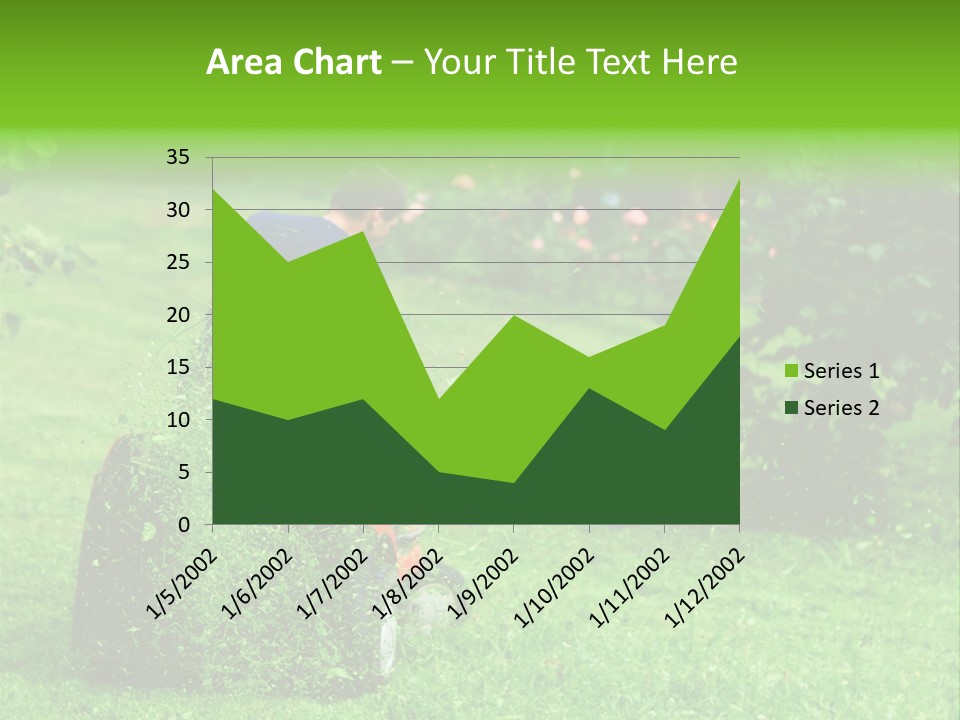 Mowing Cutter Red PowerPoint Template