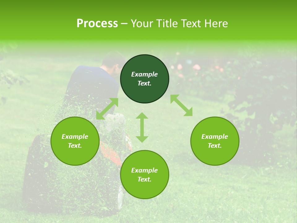 Mowing Cutter Red PowerPoint Template