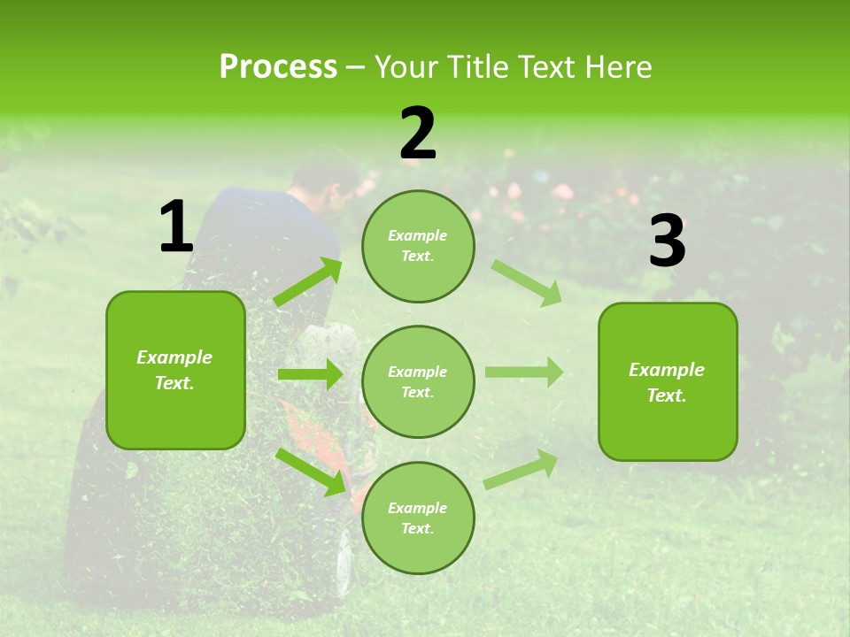 Mowing Cutter Red PowerPoint Template