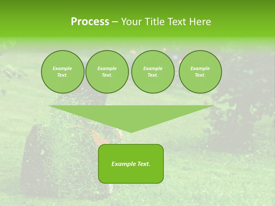 Mowing Cutter Red PowerPoint Template