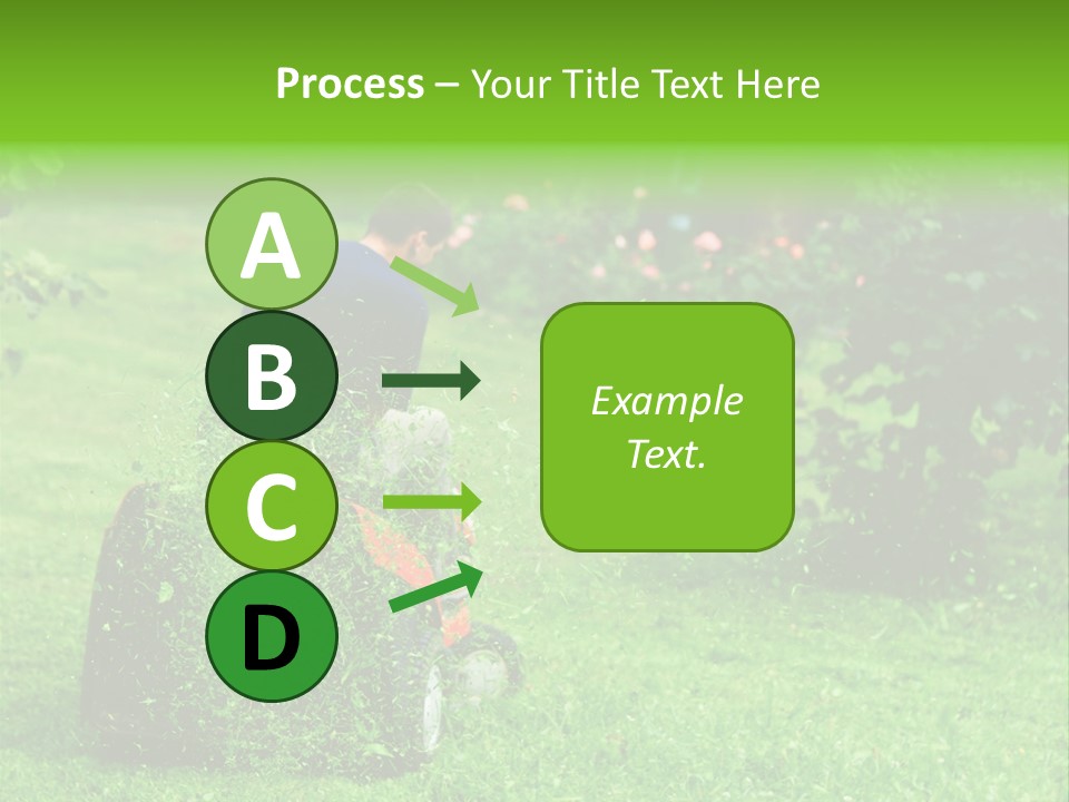 Mowing Cutter Red PowerPoint Template