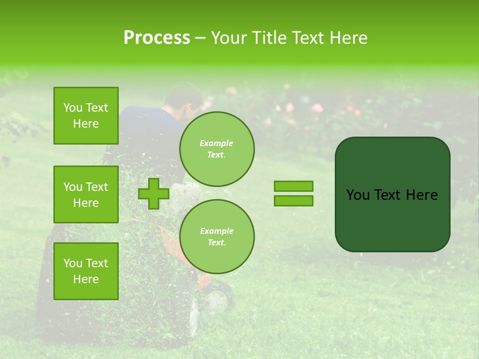 Mowing Cutter Red PowerPoint Template
