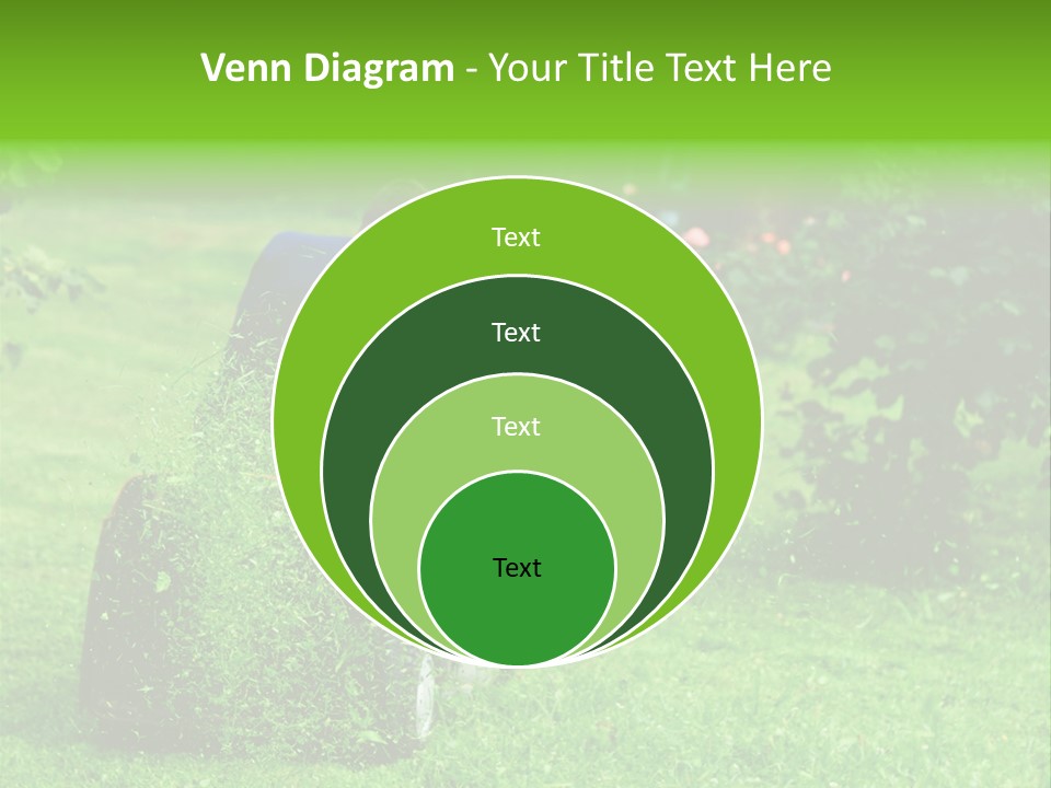 Mowing Cutter Red PowerPoint Template