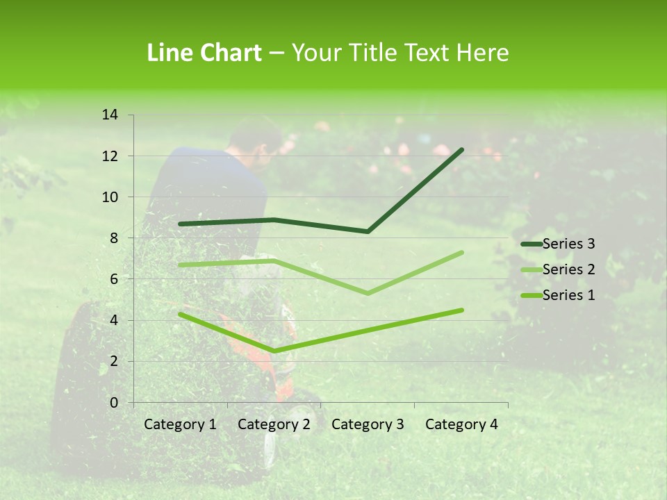 Mowing Cutter Red PowerPoint Template