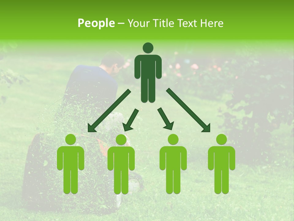 Mowing Cutter Red PowerPoint Template