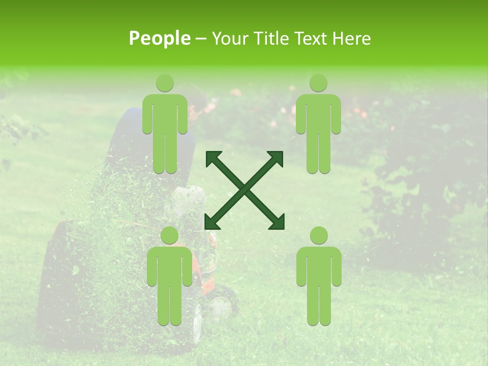 Mowing Cutter Red PowerPoint Template