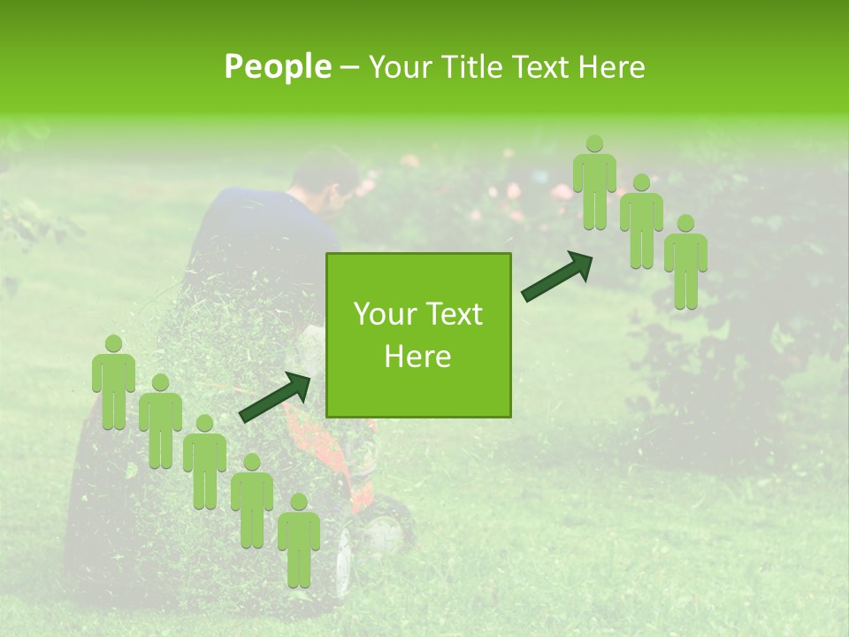 Mowing Cutter Red PowerPoint Template