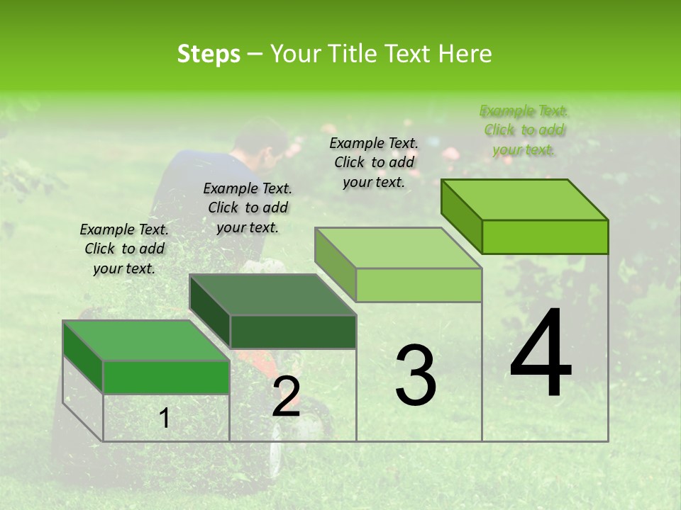 Mowing Cutter Red PowerPoint Template