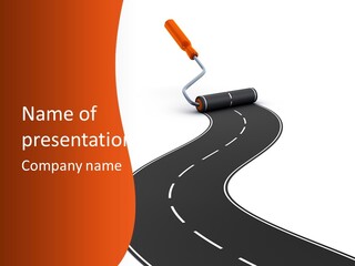 Bend Brush Blank PowerPoint Template