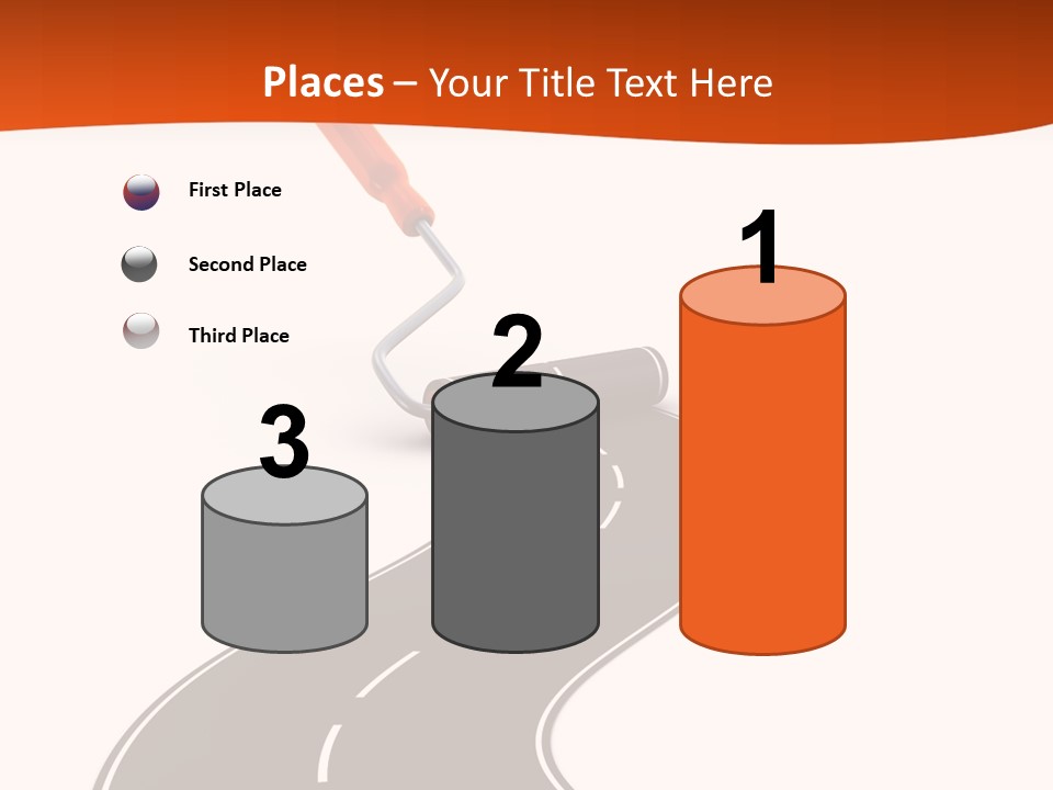 Bend Brush Blank PowerPoint Template