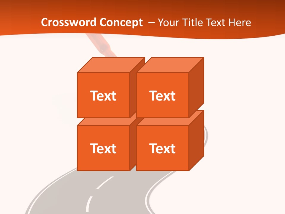 Bend Brush Blank PowerPoint Template