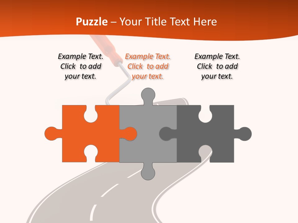 Bend Brush Blank PowerPoint Template