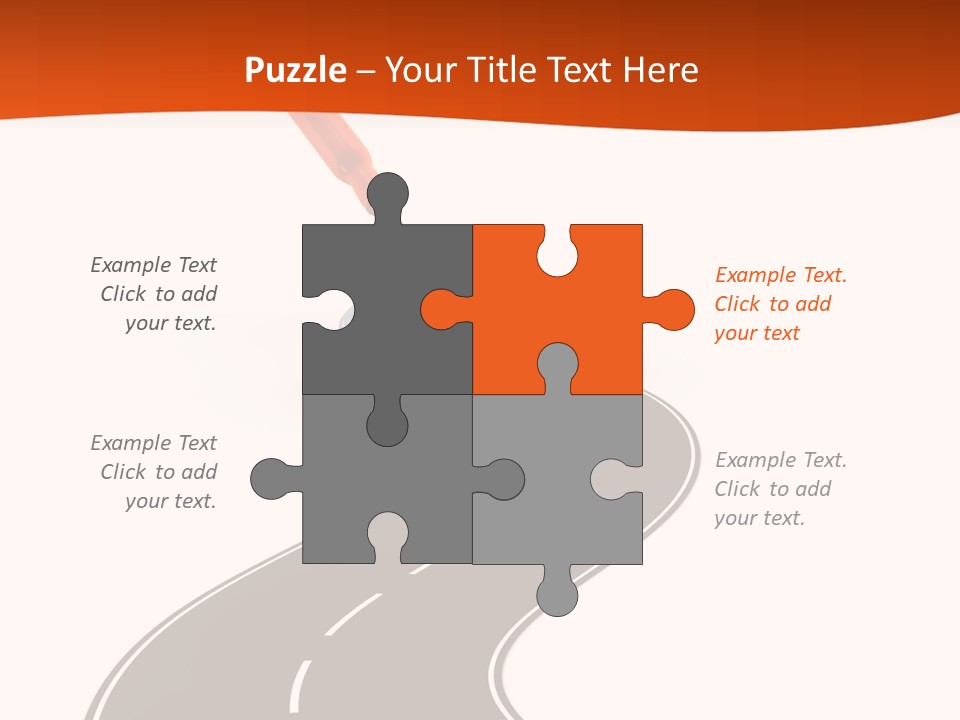 Bend Brush Blank PowerPoint Template