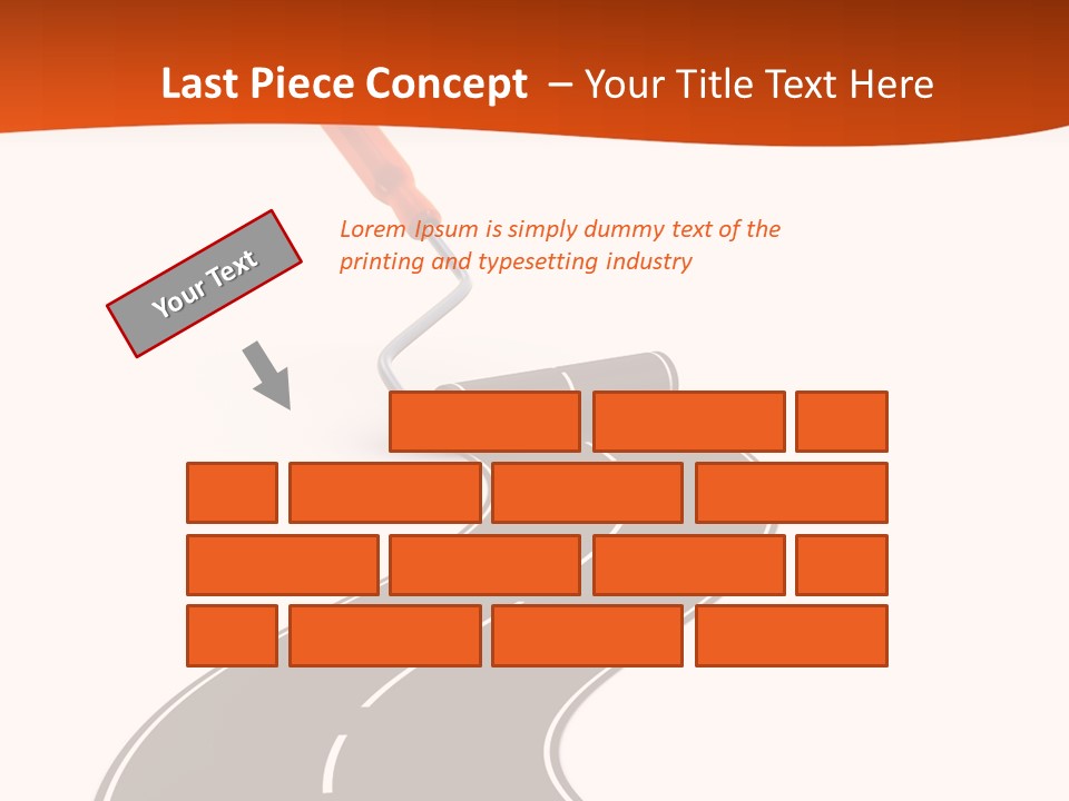 Bend Brush Blank PowerPoint Template