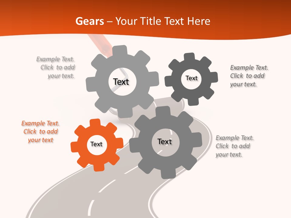 Bend Brush Blank PowerPoint Template