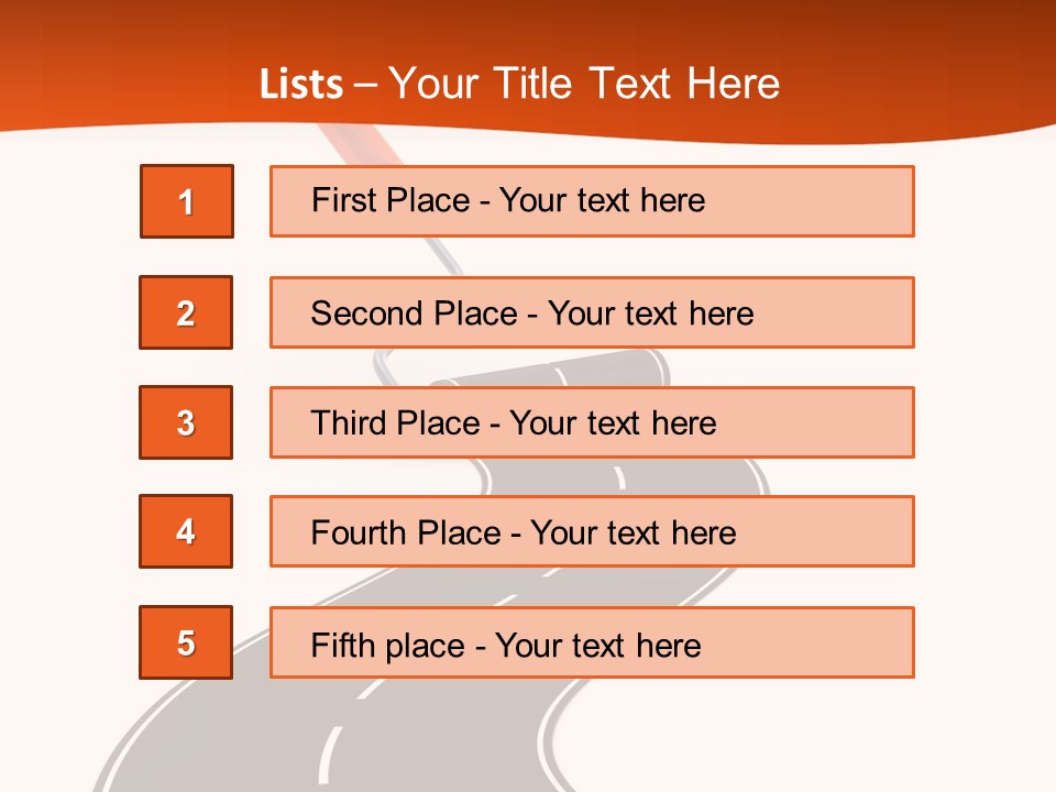 Bend Brush Blank PowerPoint Template