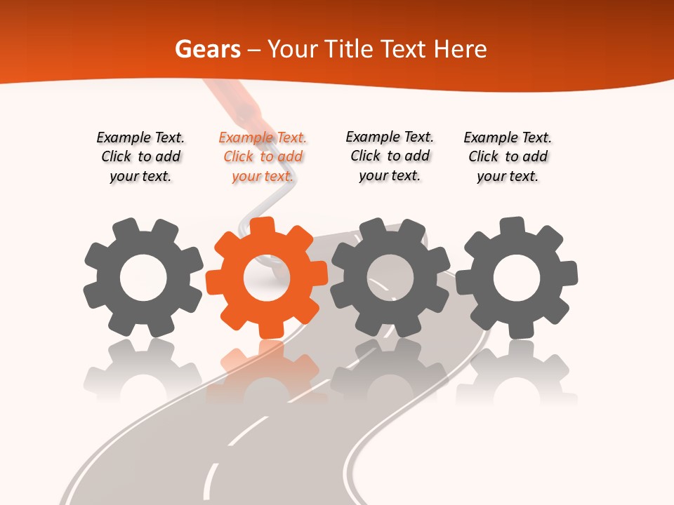 Bend Brush Blank PowerPoint Template