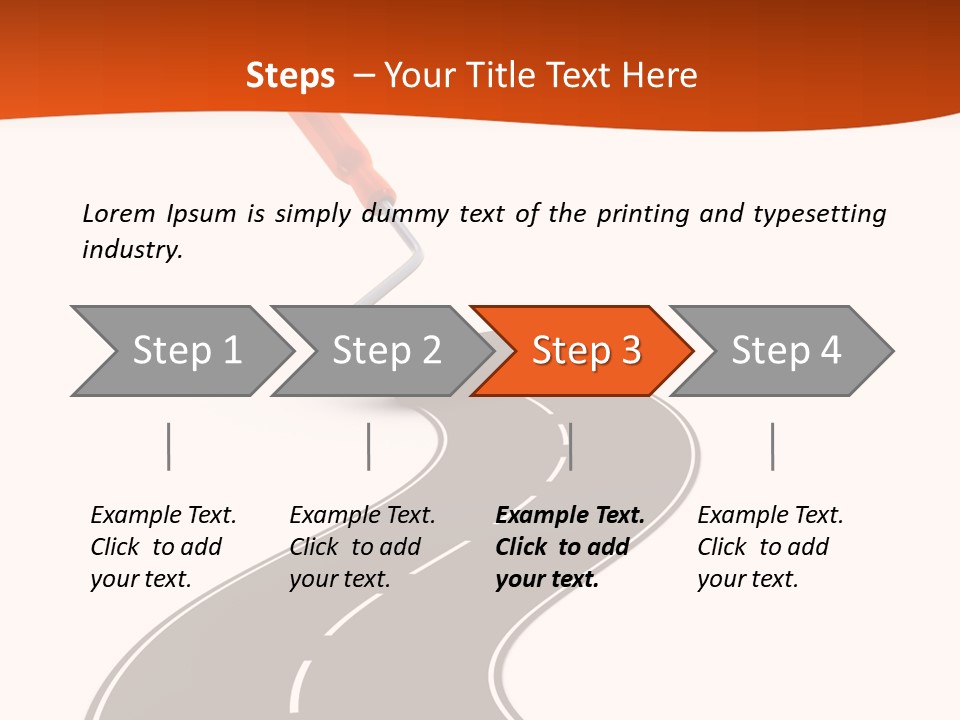 Bend Brush Blank PowerPoint Template