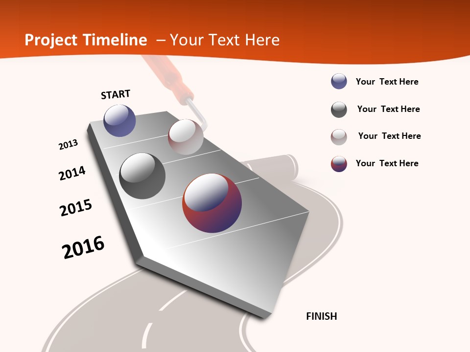 Bend Brush Blank PowerPoint Template