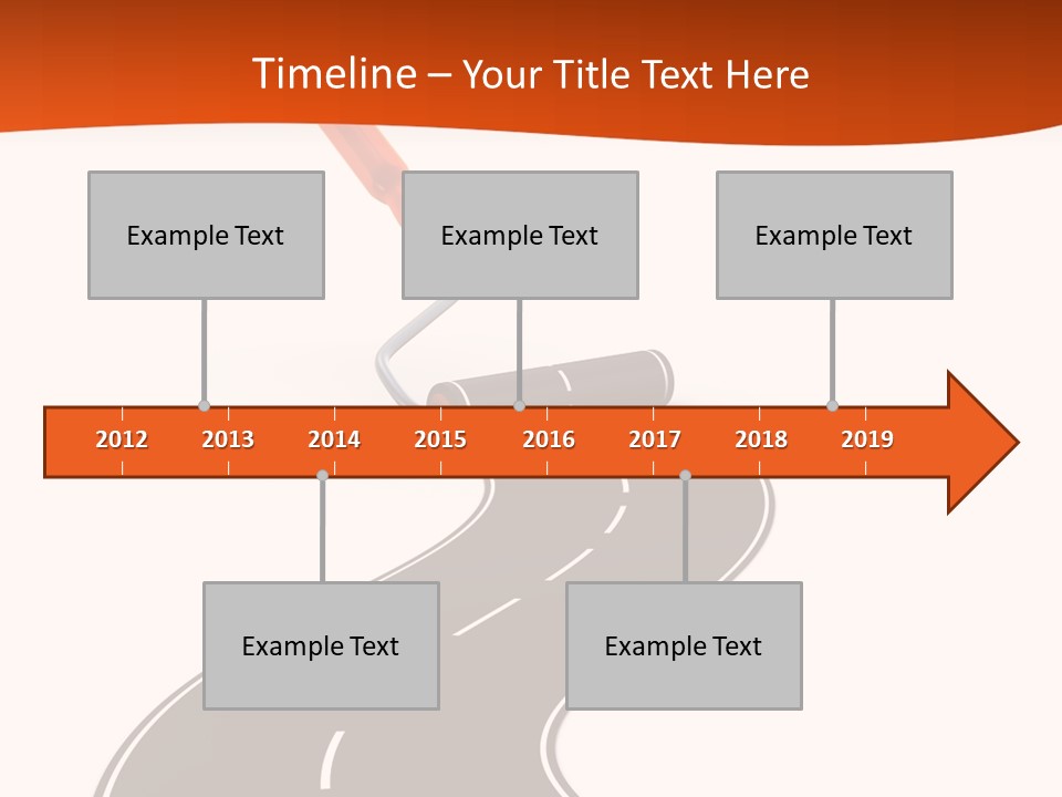Bend Brush Blank PowerPoint Template