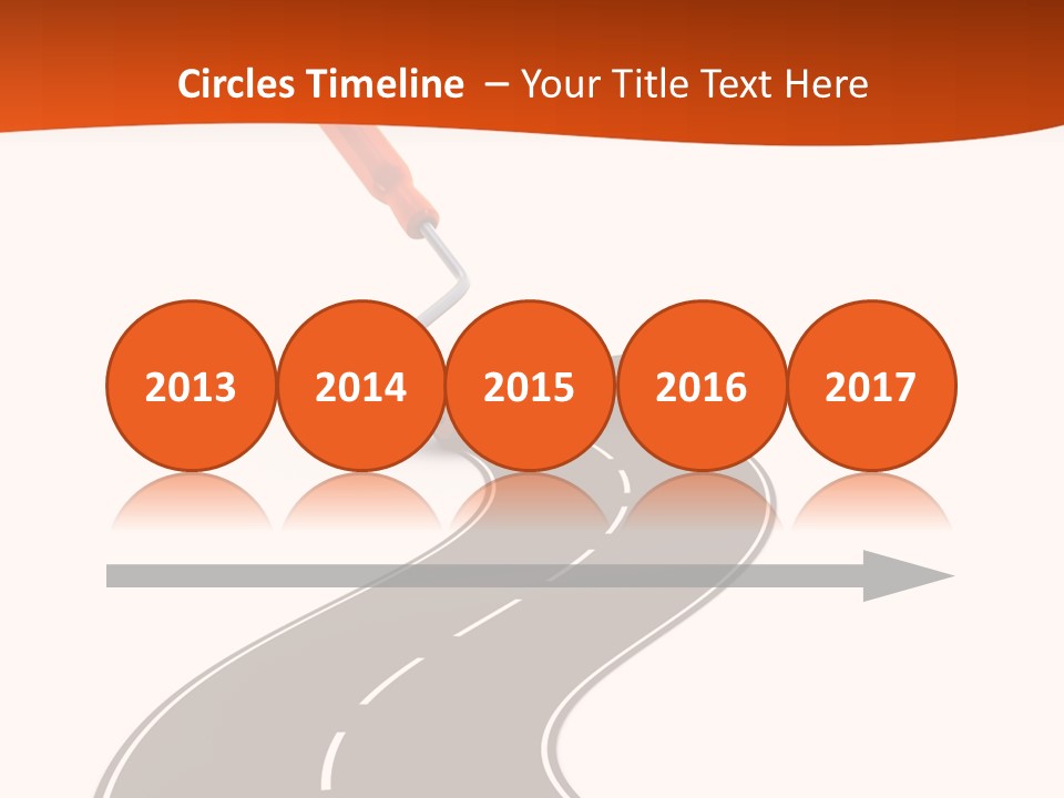 Bend Brush Blank PowerPoint Template