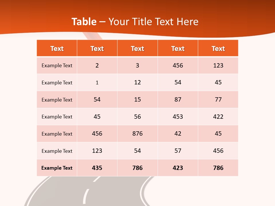 Bend Brush Blank PowerPoint Template