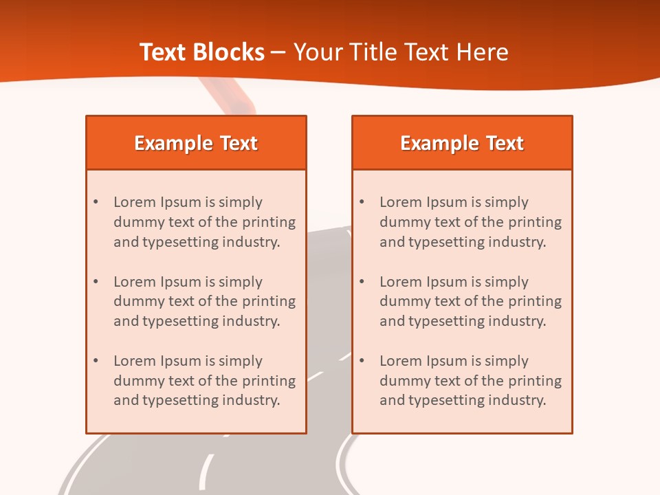 Bend Brush Blank PowerPoint Template