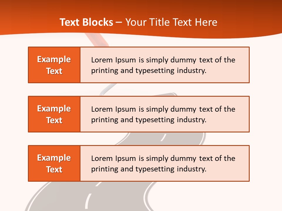 Bend Brush Blank PowerPoint Template