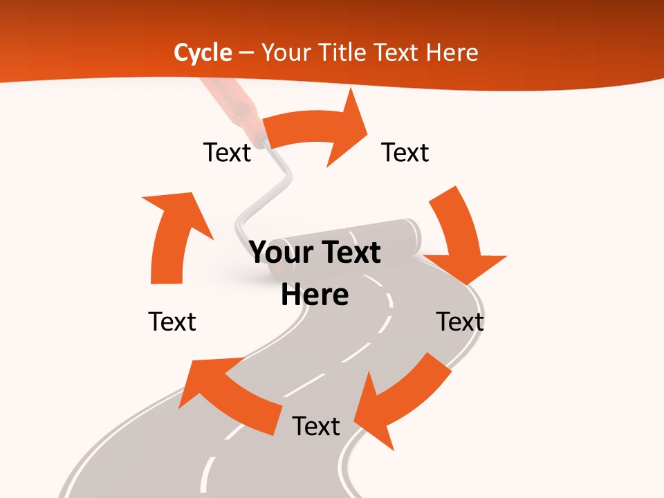 Bend Brush Blank PowerPoint Template