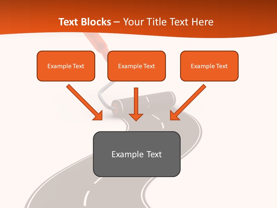 Bend Brush Blank PowerPoint Template